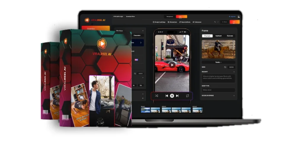 ViralReel AI dashboard showcasing AI-powered Reels creation and automation tools